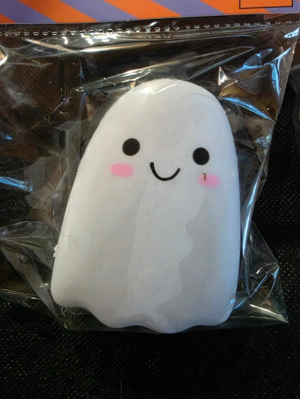 npw Ghost Squishy Toy - White Cute Stress Reliever